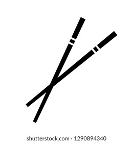 Chopsticks vector icon isolated on white background