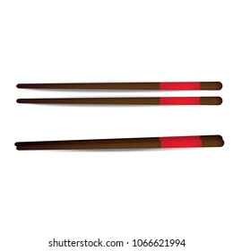 Chopsticks vector illustration