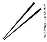 Chopsticks Vector illustration for restaurant menu, banner, business card. Element for creating a seamless pattern. 