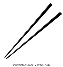 Chopsticks Vector illustration for restaurant menu, banner, business card. Element for creating a seamless pattern. 