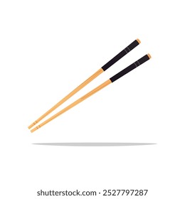 Chopsticks vector isolated on white background.