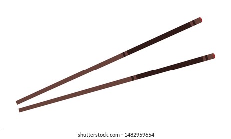 chopsticks vector. chopsticks on white background. wallpaper. copy space.