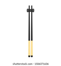 Chopsticks vector. Chopsticks on white background. Chopsticks design.