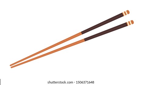 Chopsticks vector. Chopsticks on white background. Chopsticks design.