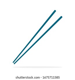 los palillos vectoriales sobre fondo blanco. 