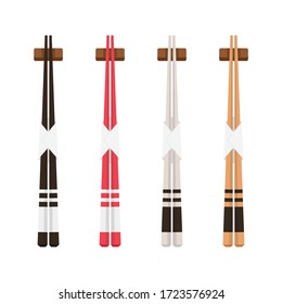 Chopsticks vector. Chopsticks on white background.