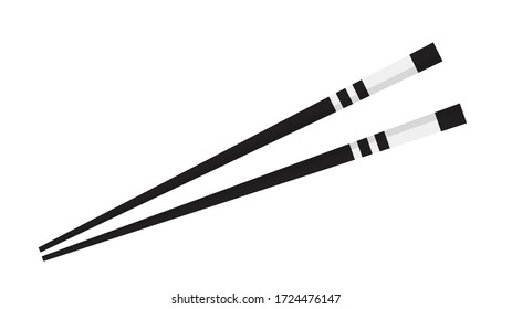 Chopsticks vector. Chopsticks on white background.