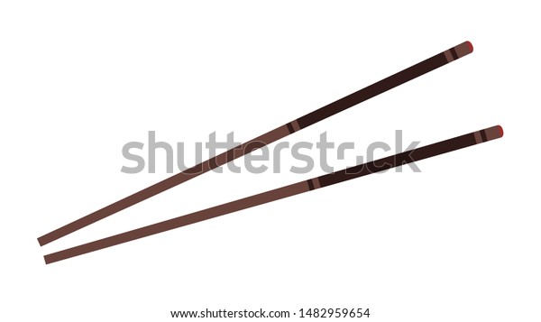Chopsticks Vector Chopsticks On White Background Stock Vector (Royalty