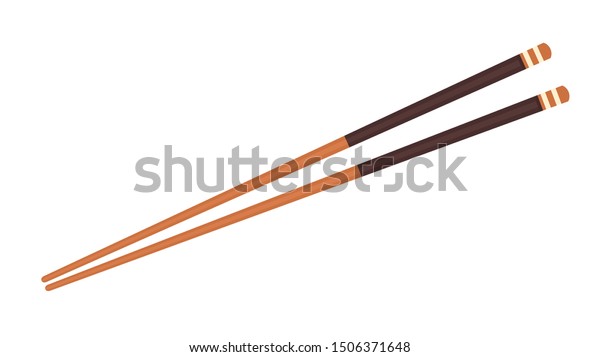 Chopsticks Vector Chopsticks On White Background Stock Vector (royalty 