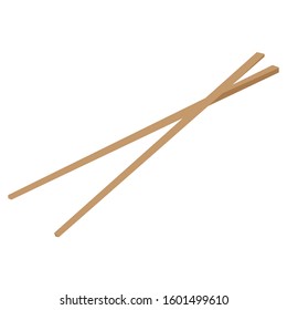 chopsticks vector. Simple vector icon