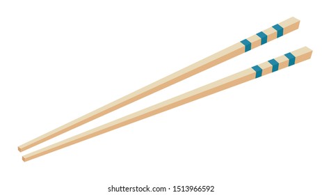 chopsticks vector. chopsticks white background. wallpaper. free space for text. copy space.