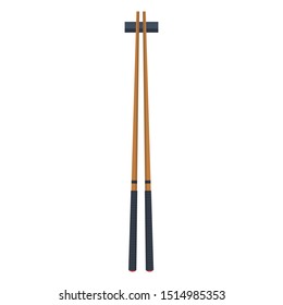 chopsticks vector. chopsticks white background. wallpaper. free space for text. copy space.