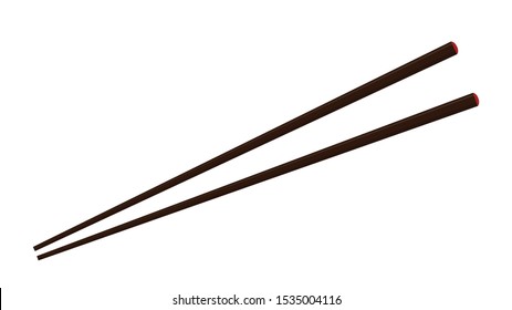 chopsticks vector. chopsticks white background. wallpaper. free space for text. copy space.