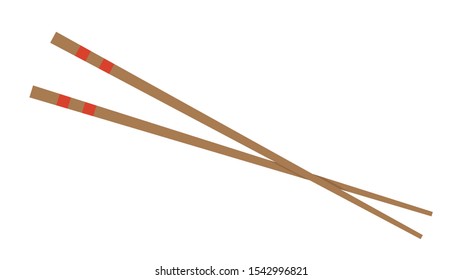 chopsticks vector. chopsticks white background. wallpaper. free space for text. copy space.