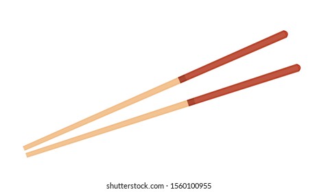 Chopsticks vector. chopsticks white background. wallpaper. free space for text. copy space.