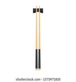 chopsticks vector. chopsticks white background. wallpaper. free space for text. copy space.