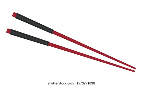 Chopsticks vector. chopsticks white background. wallpaper. free space for text. copy space.