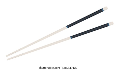 chopsticks vector. chopsticks white background. wallpaper. free space for text. copy space.