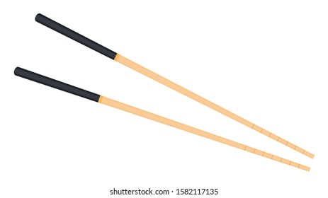 chopsticks vector. chopsticks white background. wallpaper. free space for text. copy space.