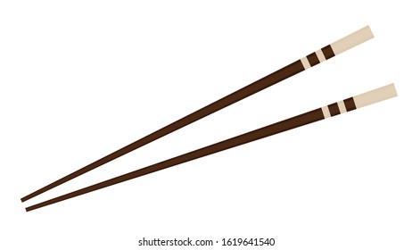 chopsticks vector. chopsticks white background. wallpaper. free space for text. copy space.