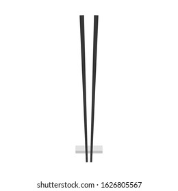 Chopsticks vector. chopsticks white background. wallpaper. free space for text. copy space.