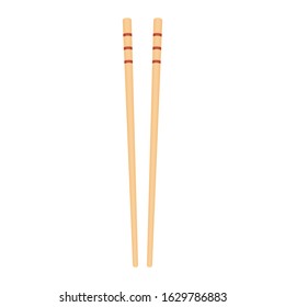 Chopsticks vector. chopsticks white background. wallpaper. free space for text. copy space.