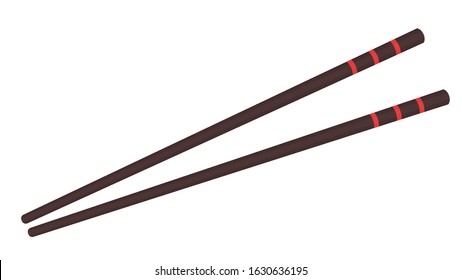 Chopsticks vector. chopsticks white background. wallpaper. free space for text. copy space.