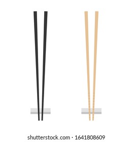 Chopsticks vector. chopsticks white background. wallpaper. free space for text. copy space.