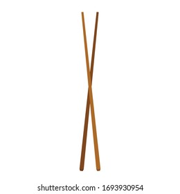 Chopsticks vector. chopsticks white background. wallpaper. free space for text. copy space.