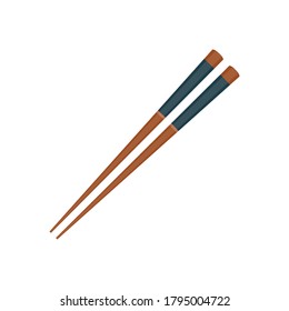Chopsticks vector. chopsticks white background. wallpaper. free space for text. copy space.