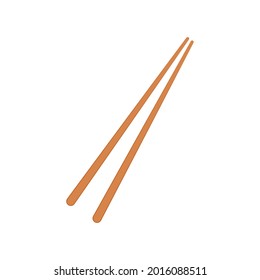Chopsticks vector. chopsticks white background. wallpaper. free space for text. copy space.