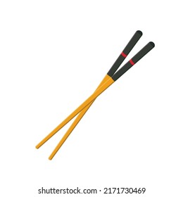 chopsticks vector. chopsticks white background. wallpaper. free space for text. copy space.