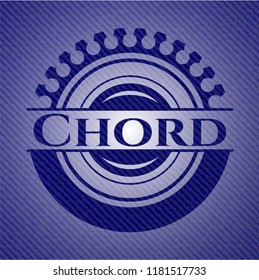 Chord with denim texture