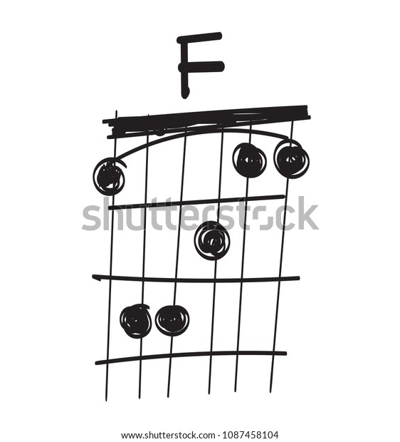 Chord Diagram Tab Tabulation Finger Chart Stock Vector Royalty