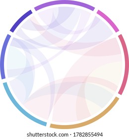 Chord Diagram. Vector Outline Icon.