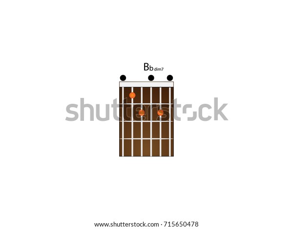 Chord Guitar Dim7 Stock Vector Royalty Free