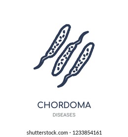 Chordoma icon. Chordoma linear symbol design from Diseases collection. Simple outline element vector illustration on white background