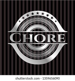 Chore silvery shiny emblem