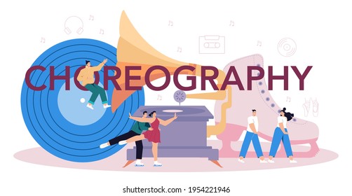 Choreographer concept. Dance teacher in studio. Training courses