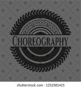 Choreography dark emblem. Retro