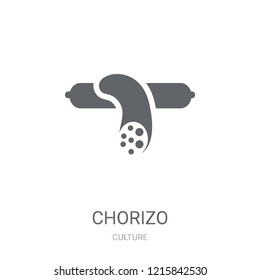 Chorizo icon. Trendy Chorizo logo concept on white background from Culture collection. Suitable for use on web apps, mobile apps and print media.
