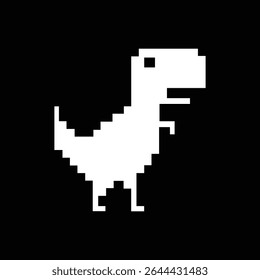 Chorme Dino No Internet Vector.
