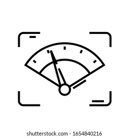 Choronometer line icon, concept sign, outline vector illustration, linear symbol.