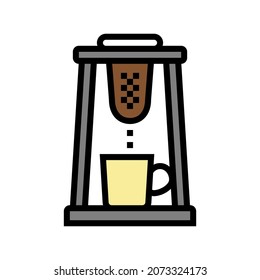 vector de icono de color de café de correador. signo de café de correador. ilustración de símbolo aislado