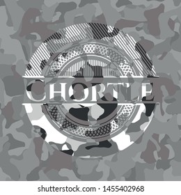 Chortle on grey camo pattern