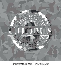 Chorus on grey camo pattern