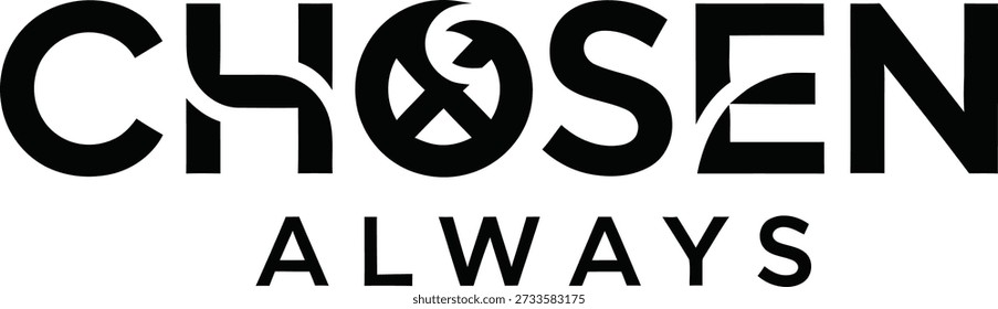Wählen Immer Text Typografie T-Shirt Design Vektorgrafik für religiösen Glauben spirituellen Glauben Engagement und Leben Affirmation Projekte auf transparentem Hintergrund.