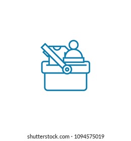 Chosen goods linear icon concept. Chosen goods line vector sign, symbol, illustration.