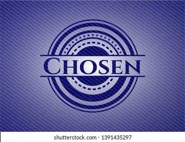 Chosen jean background. Vector Illustration. Detailed.