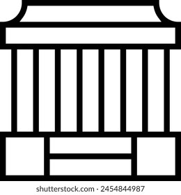 icono de avena. Diseño de estilo lineal delgado aislado sobre fondo blanco